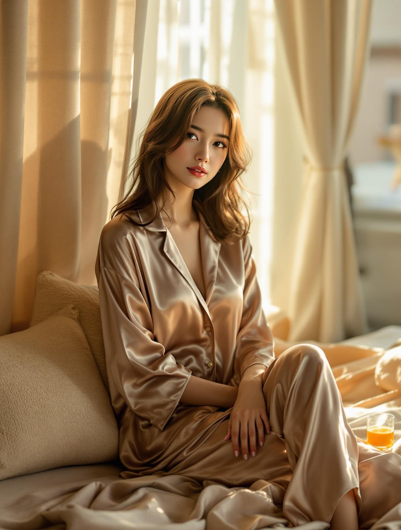 睡衣写真 · 慵懒午后时光 - 安安 - Rosi写真睡衣精选作品