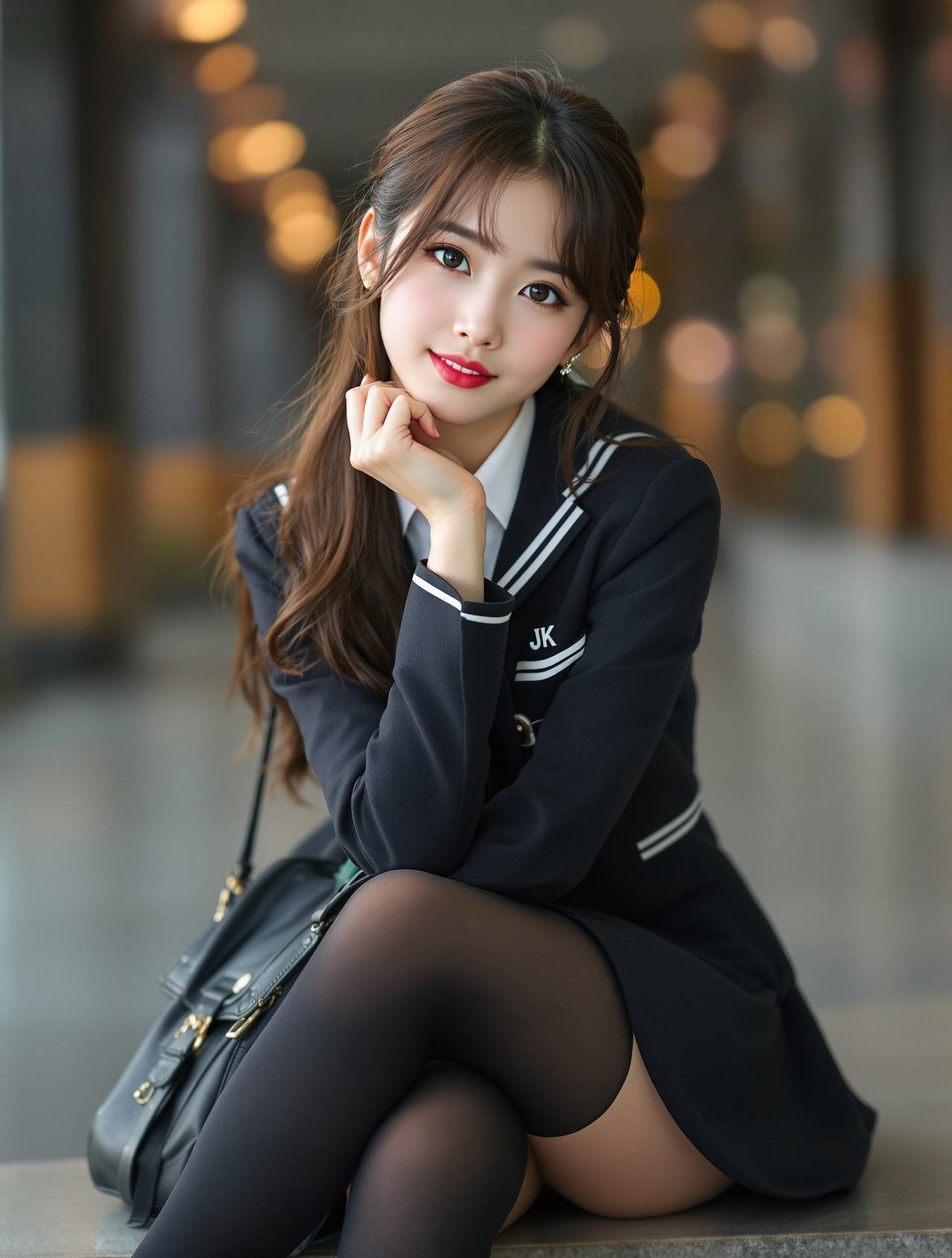 黑丝JK · 图书馆的秘密 - 书香 - Rosi写真黑丝JK高清写真作品1